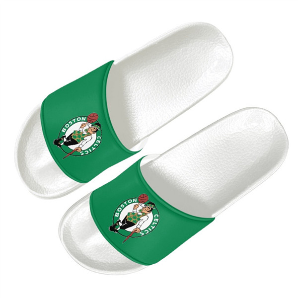Women's Boston Celtics Flip Flops 001